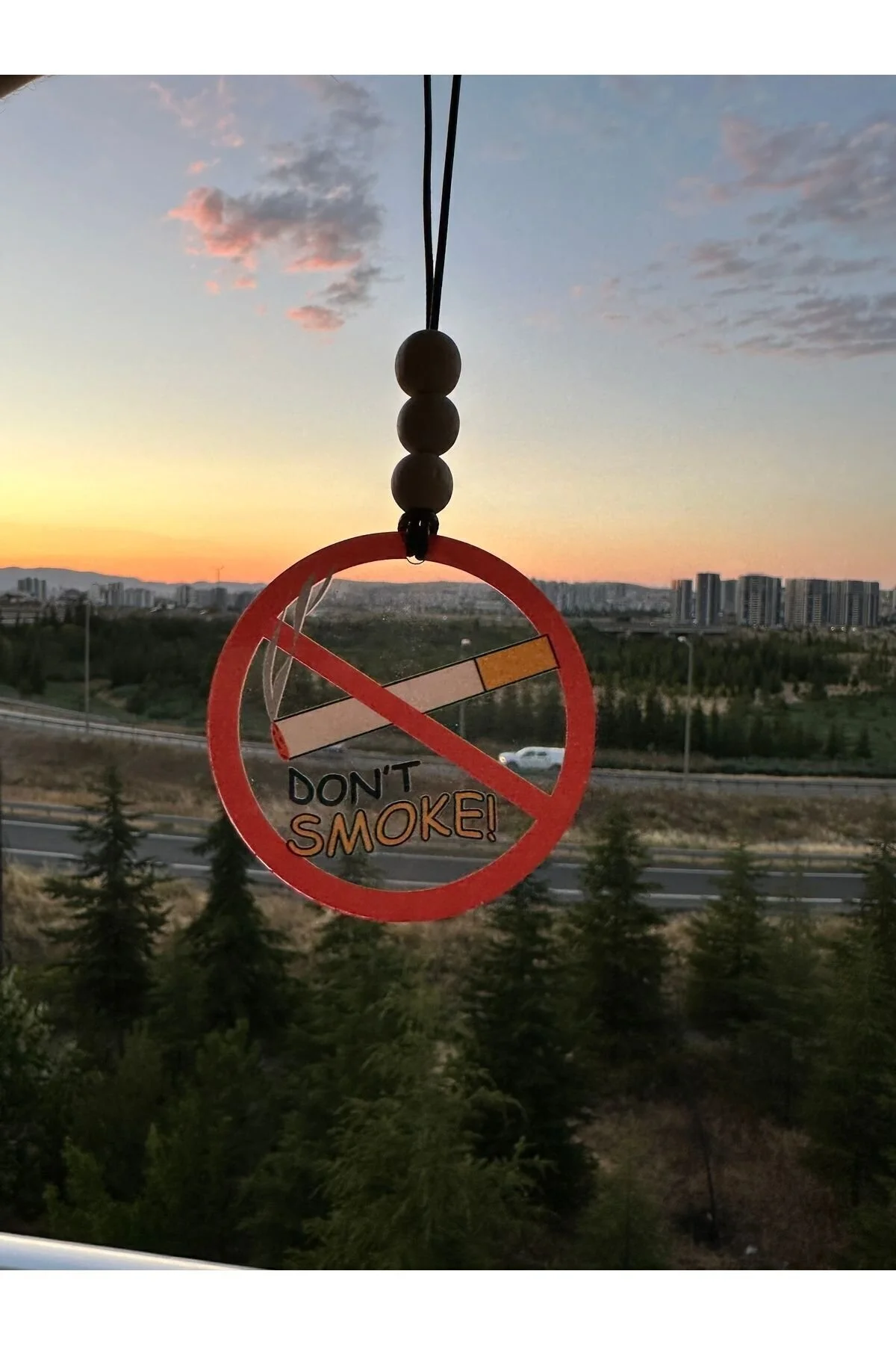 Don't Smoke Araba Süsü Dikiz Aynası Süsü Hediyelik Eşya - Görsel 4